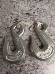 1/2" EYE CHAIN GRAB HOOK (x2)  Campbell 701 Clevis Tie Down Truck Trailer Log - Picture 1 of 3