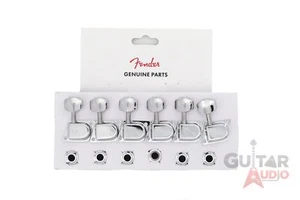 Genuine Fender CHROME '70s F Tuners Strat/Tele Stratocaster/Telecaster Machines - Picture 1 of 2