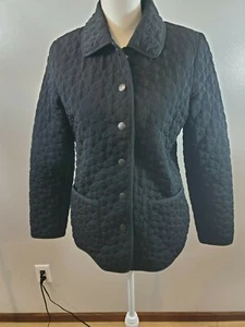Braetan Size Small Women's Jacket Black Quilted Snap Up Pockets Coat - Picture 1 of 6