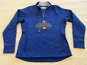 Women’s Chicago Cubs Pullover World Series Champions 2016 1/4 Zip Thermabase - Picture 1 of 7