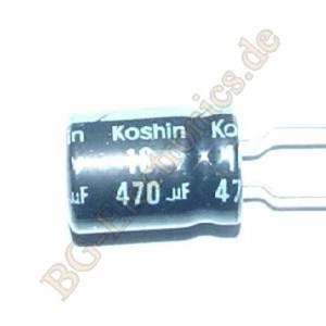 20 x 470µF 470uF 10V RM 2.5 Elko Kondensator Capacitor Radial Koshin 20pcs - Picture 1 of 1