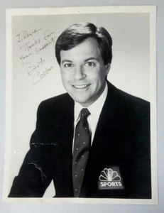 Bob Costas Autograph~Signed & Inscribed Vintage 7"x 9" B/W NBC Sports Photograph - Picture 1 of 2