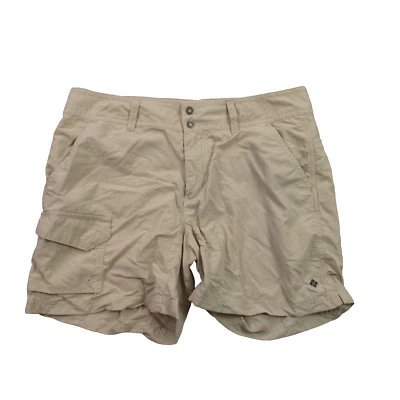 Columbia Shorts Womens 8 Lightweight Outdoors Cargo Pockets Beige - Image 1 of 4