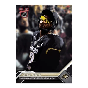 2023 BOWMAN U NOW #5 SHEDEUR SANDERS OT WIN! COLORADO BUFFALOES DEION RC In Hand - Picture 1 of 2