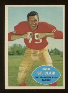 1960 Topps #118 Bob St. Clair HOF San Francisco 49ers NM - Picture 1 of 2