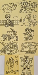 Große Sandkunstbilder ~ Peel & Stick Karte ~ 10er Pack ~ jede Karte ist 27x20cm - Bild 1 von 1
