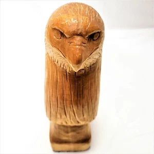 Fine Folk Art Wood Carved American Bald Eagle Signed By Artist VTG Sculpture - Picture 1 of 12