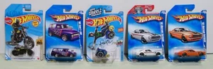 Hotwheels Ducati Scrambler, 65 Mustang, 56 Ford F-100 Wheelie, NIP (Lot of 5) - Picture 1 of 11