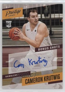 2021 Chronicles Draft Picks Prestige Bonus Shots Signatures Cameron Krutwig Auto