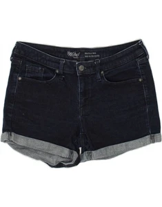 MOSSIMO Womens Denim Shorts US 6 Medium W28 Navy Blue Cotton AQ13 - Picture 1 of 3