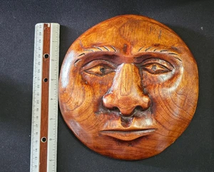 7.5" Vintage Decorative Highly Carved Face/Head - Picture 1 of 3