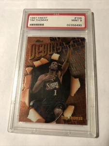 TIM THOMAS 1997-98 FINEST RC ROOKIE CARD #106 PSA 9 - Picture 1 of 3
