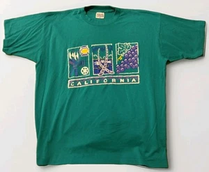 VINTAGE California  Men Shirt XL Single Stitch Made In USA - Picture 1 of 10