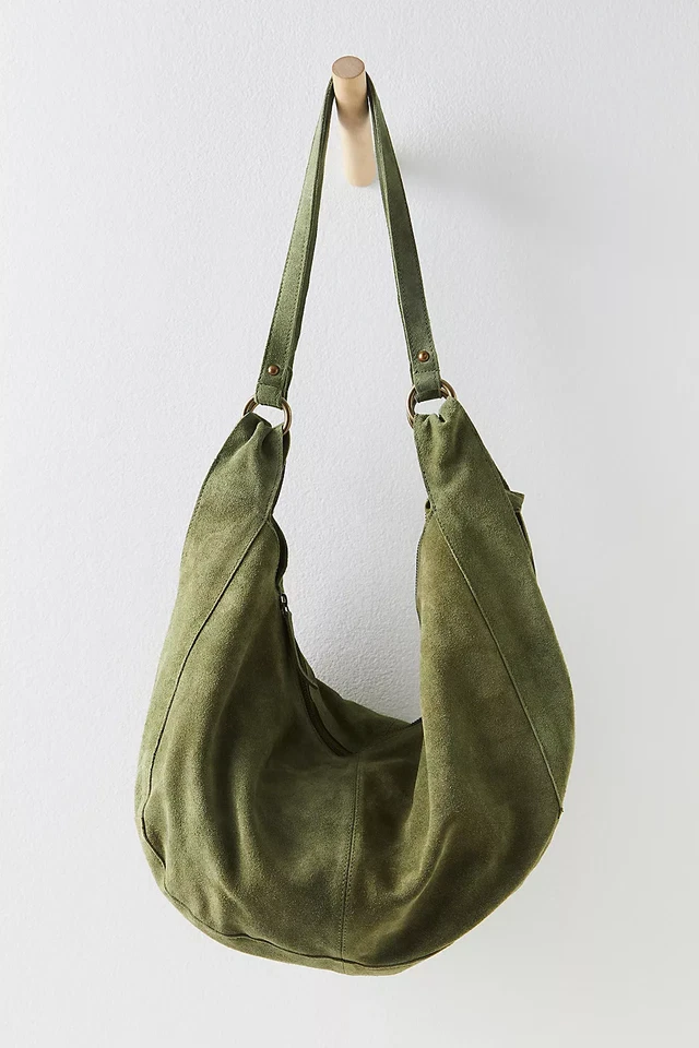Freepeople - Roma Suede Tote Bag- Olive Moss- Sale 2025 SHIP US - Image 1 of 1