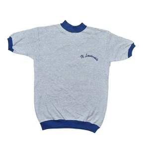 Vintage 80's Ft . Lauderdale Blue & White Men's Cotton T-Shirt M - Picture 1 of 6