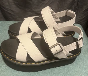 Dr. Martens Voss II Quad weiße Damen-Sandalen Größe 10 neu ohne Karton - Bild 1 von 5