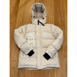 The Super Puff Tan Jacket Hooded Down Filled Winter Coat XS Women Climate - Picture 1 of 5