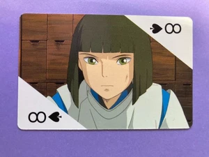 Spirited Away Playing Cards Ghibli Anime Haku 8 of Spades 2001 Japanese B - Picture 1 of 6