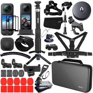 Zubehörset für Insta360 X5 / X4 Kamerahalterung Konvolut mit Magnethalterung... - Bild 1 von 7