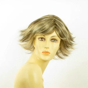 Perruque femme méchée courte blond clair méché cuivré chocolat AMBRE 15613H4 - Imagen 1 de 9
