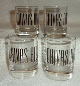 CHEVAS REGAL SCOTCH--4 SHOT GLASSES--NEW----L@@K - Picture 1 of 3