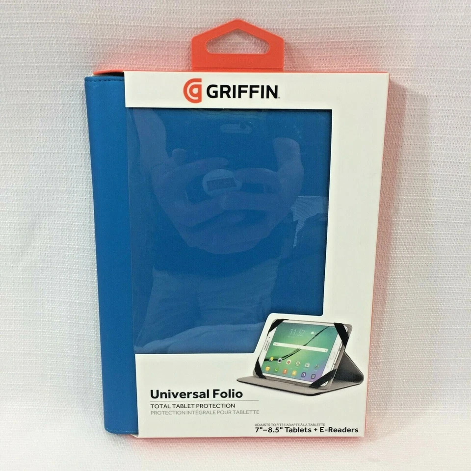 Tabletas Griffin Universal Folio 7"-8.5" Lectores Electrónicos Azul Modelo # GB43108 NUEVO Foto 1 de 4