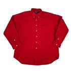 Ralph Lauren Blake Men’s Long Sleeve Button Up Cotton Shirt - Red - Large