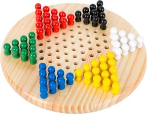 Juego de mesa Halma, juego de mesa de madera maciza - Imagen 1 de 3