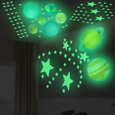 Glow in the Dark Solar System Moon Star Planets Wall Stickers