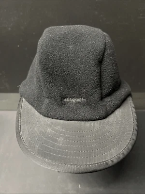 Vintage Patagonia Synchilla Fleece Duckbill Cap Large Black Vintage Adult Hat - Image 1 of 4