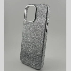 Shiny Silver Covers Luxury Shell Pu Leather Womens Case For iPhone 16 Pro Max - Picture 1 of 16