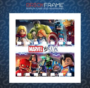 Cornice Vetrina Display Case Lego Minifigures Marvel SuperHeroes Marvel vs DC - Foto 1 di 7