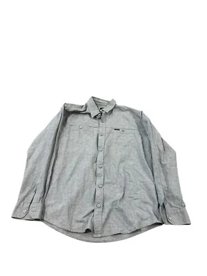 Ripcurl Men’s Button Up Shirt Size S Grey Long Sleeve Relaxed Fit Surf Wear - Image 1 of 4