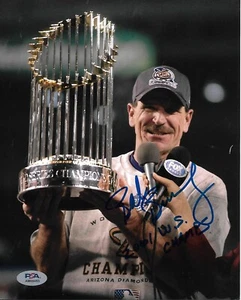BOB BRENLY signed auto World Series ARIZONA DIAMONDBACKS 8x10 photo w/ COA PSA - Picture 1 of 1