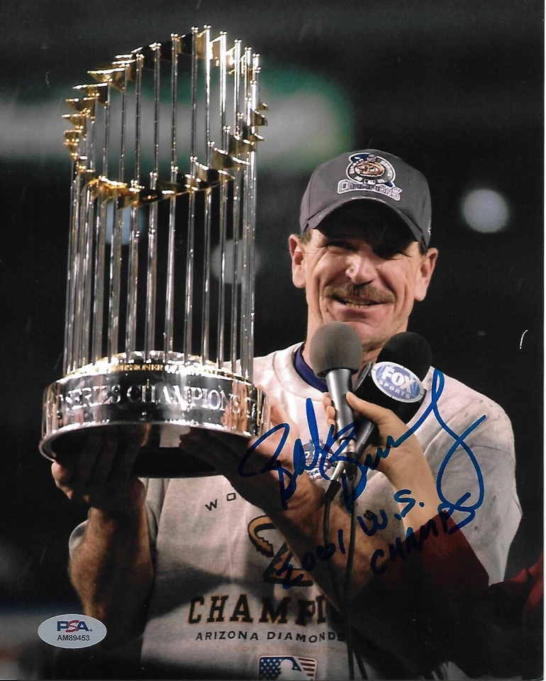 BOB BRENLY signed  auto World Series ARIZONA DIAMONDBACKS 8x10 photo w/ COA PSA - Image 1 of 1