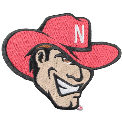 Nebraska Cornhuskers Primary Mascot Logo Embroidery Iron On Patch Hat Football Cover