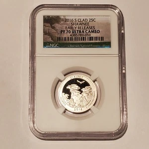 2016-S  PROOF FORT MOULTRE QUARTER - NGC PF70 ULTRA CAMEO ER - Picture 1 of 2