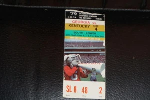 1979 KENTUCKY AT GEORGIA COLLEGE FOOTBALL TICKET STUB - Picture 1 of 2