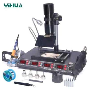 YIHUA 1000B BGA IR Laser Rework Station Infrared Preheater Hot Gun Solder Iron - Picture 1 of 7