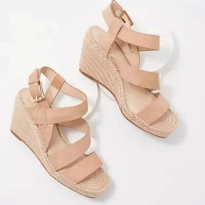 NUEVO Vince Camuto Mujeres Martissy Tobillo Cuero Alpargata Cuña Sandalias Zapatos 9M - Imagen 1 de 12
