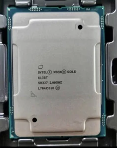 Intel Xeon Gold 6138T LGA3647 Support supermicro x11 Gigabyte C621-WD12 20c/40t - Picture 1 of 3
