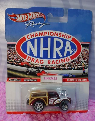 Hot Wheels Drag Racing NHRA MORRIS WAGON 2011 ∞ Borgoña; Candy Wagon; pilotos reales Foto 1 de 3