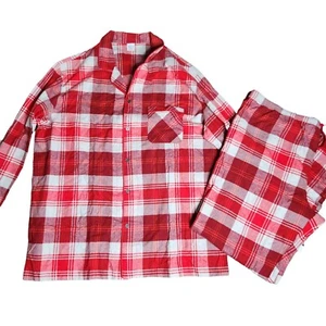 Nuevo con etiquetas Pijama Hogar y Mano con Magnolia Para Hombre Talla 3XL Rojo a Cuadros 100% Algodón - Imagen 1 de 7