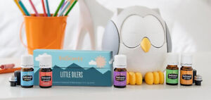 GENUINE Young Living essential oils Set for Kids OWL DIFFUSER + 5 x 5ml YL Oils