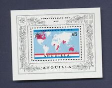 ANGUILLA - Scott 525 - MNH S/S - Commonwewalth Day - map - 1983