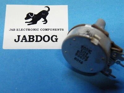 Egen 24mm Potentiometer 100K Linear 1/4" spindle D Flat Vol Control 14g B7 Z155 - Image 1 of 4