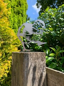 ENTLEIN KÜKENZAUN TOPPER GARTENTOR ORNAMENT DEKOR STAHL METALL GESCHENK - Bild 1 von 3