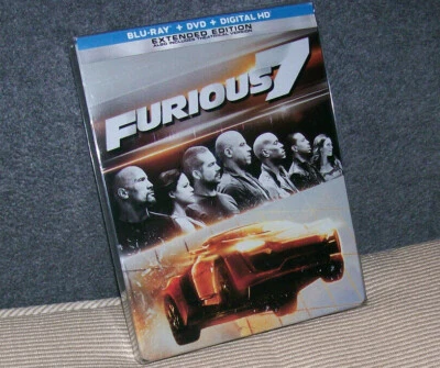 "FURIOUS 7 bluray dvd extended cut 2015   N E W - Image 1 of 3