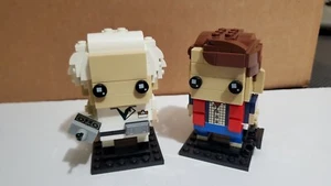 LEGO BrickHeadz Marty McFly & Doc Brown (41611) Back to the Future retired HTF - Picture 1 of 2