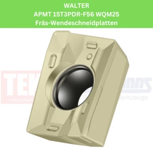 10 x WALTER APMT 15T3PDR-F56 WQM25 Fräs-Wendeplatten für Stahl & VA (P25/M25) - Picture 1 of 1